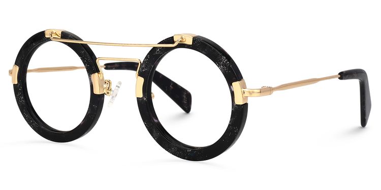 Talkami Round Black Glasses