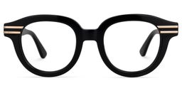 Merkley Round Black Glasses0
