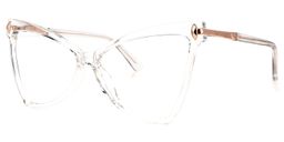 Cristina Geometric Clear Glasses1
