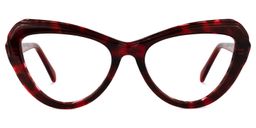 Cindi Cateye Red-Tortoise Glasses0