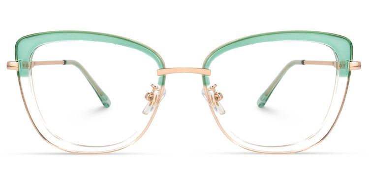 Mulero Square Green Glasses