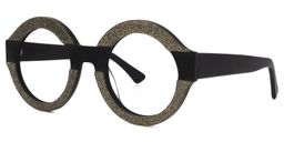 Goenner Round Black Glasses1