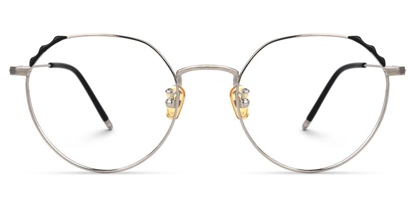 Riddle Geometric Silver Glasses