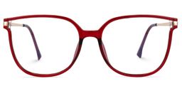 Jimenez Square Red Glasses0