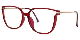 Jimenez Square Red Glasses1