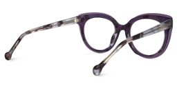 Brewster Round Purple Glasses3