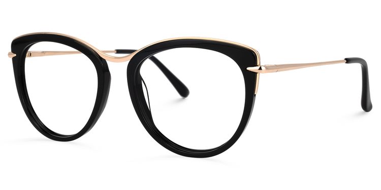 Munnerlyn Cateye Black Glasses