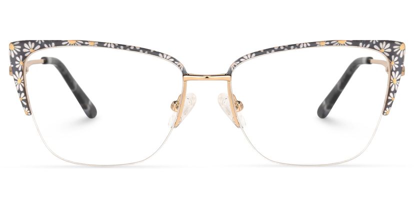 Kandee Square Floral Glasses