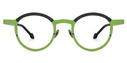 Castro Round Green Glasses0