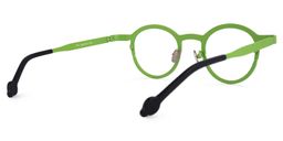 Castro Round Green Glasses3