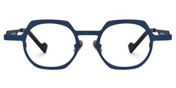 Moraima Geometric Blue Glasses0