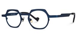 Moraima Geometric Blue Glasses1