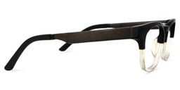 Sybil Square Black-Clear Glasses2