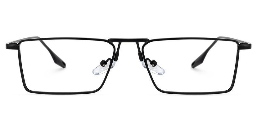 Mallet Rectangle Black Glasses