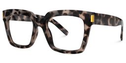 Johana Square Gray-Tortoise Glasses1