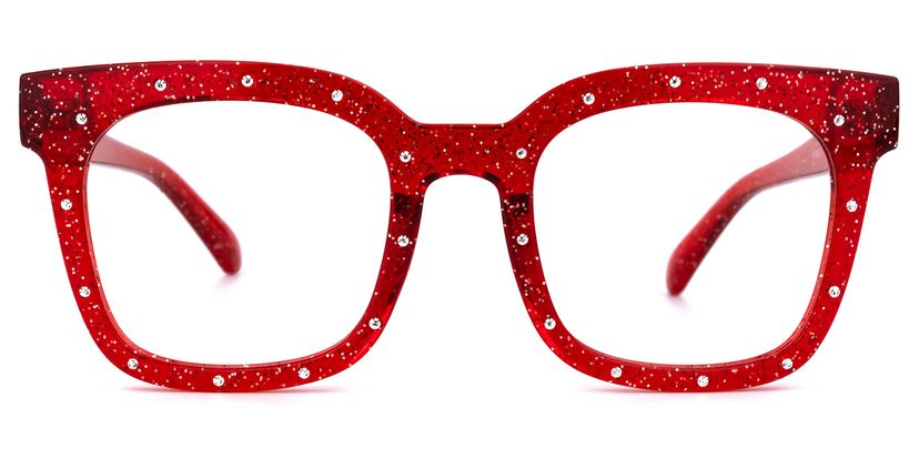 Eussub Square Red Glasses