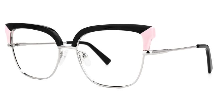 Marcsa Browline Black Glasses