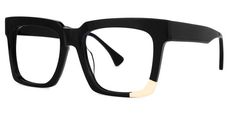 Barrios Square Black Glasses