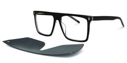 Kenya Square Black Glasses2