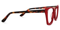 Quiroz Geometric Red Glasses2