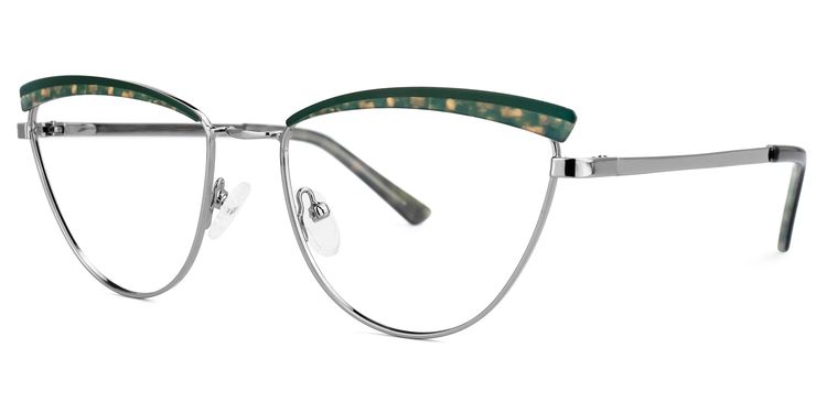 Freitas Browline Silver Glasses