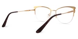 Pendy Browline Dark-Red Glasses3