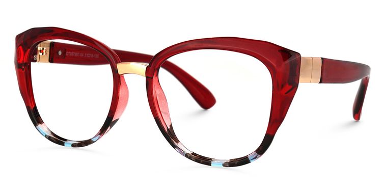 Mouna Cateye Red Glasses