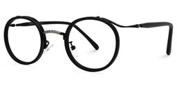 Camargo Round Black Glasses1
