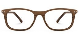 Areizaga Rectangle Brown Glasses0