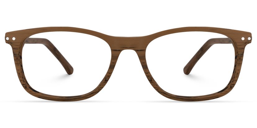 Areizaga Rectangle Brown Glasses