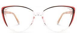 Crayton Cateye Red Glasses0