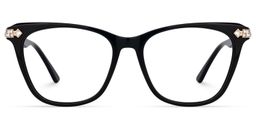 Necole Cateye Black Glasses0