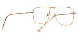 Jacqlyn Square Gold Glasses3