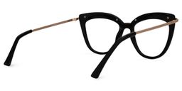 Wasiq Cateye Black Glasses3