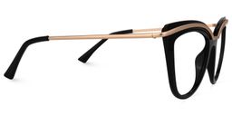 Wasiq Cateye Black Glasses2