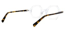 Natalia Geometric Clear Glasses3