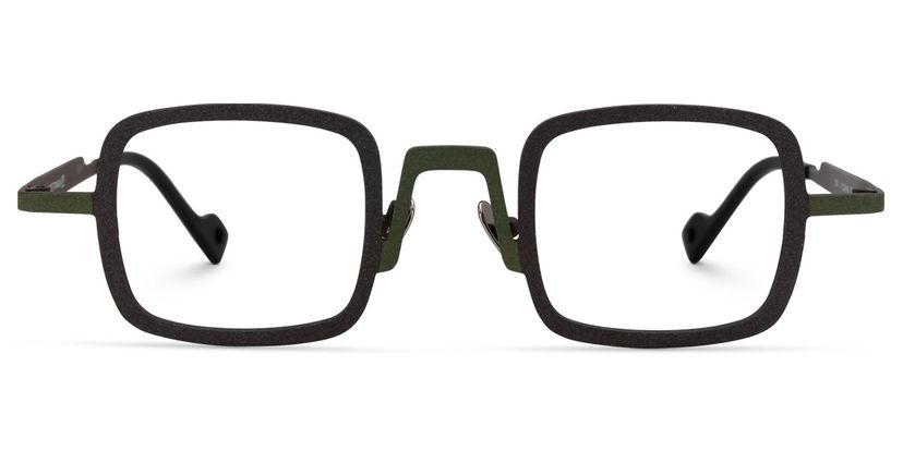 Roselyn Square Green Glasses