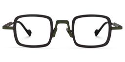Roselyn Square Green Glasses0
