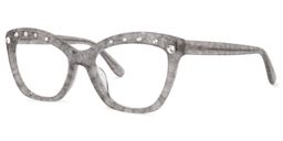Fraty Cateye Gray Glasses1