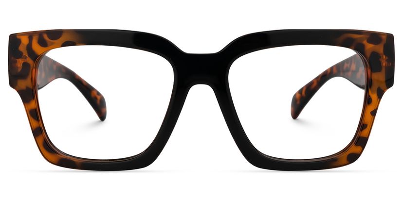 Phoebus Square Black Glasses