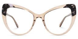 Tynishia Cateye Beige Glasses0