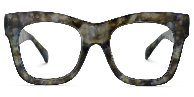 Jazmin Square Moss-Tortoise Glasses