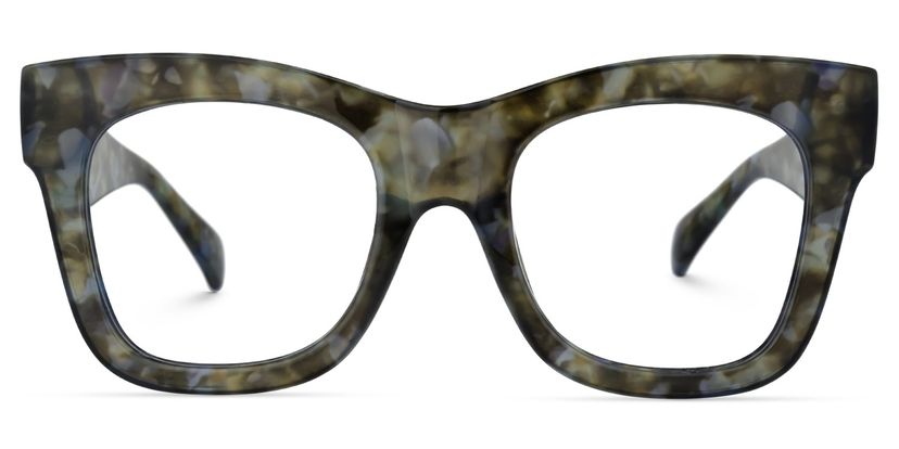 Jazmin Square Moss-Tortoise Glasses