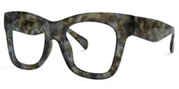Jazmin Square Moss-Tortoise Glasses1