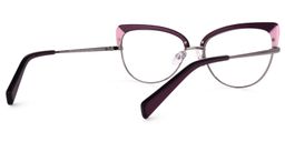 Myrdaliz Browline Dark-Red Glasses3