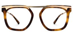 Josefina Square Tortoise Glasses0