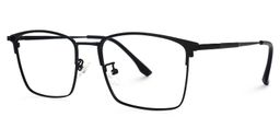 Jones Rectangle Black Glasses1