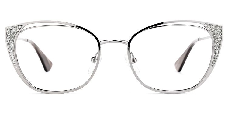 Maestre Cateye Silver Glasses