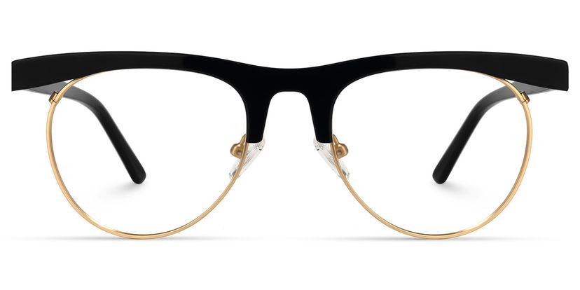 Kenyetta Browline Black Glasses