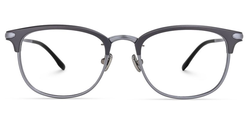 Moreno Browline Gray Glasses
